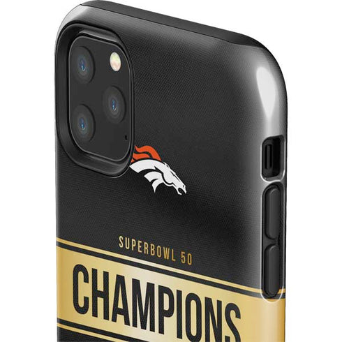NFL Denver Broncos Super Bowl 50 Champions Black iPhone 11 Pro Max Impact Case