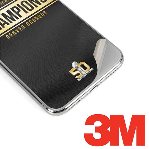 NFL Denver Broncos Super Bowl 50 Champions Black iPhone 11 Pro Skin