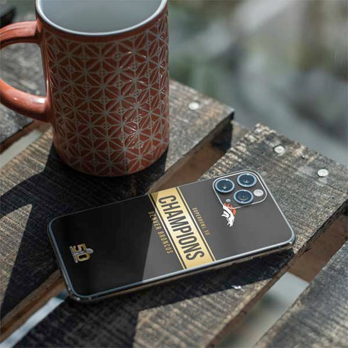NFL Denver Broncos Super Bowl 50 Champions Black iPhone 11 Pro Skin