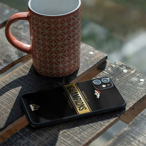 NFL Denver Broncos Super Bowl 50 Champions Black iPhone 11 Skin