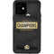 NFL Denver Broncos Super Bowl 50 Champions Black iPhone 12 Mini Waterproof Case