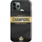 NFL Denver Broncos Super Bowl 50 Champions Black iPhone 12 Pro Impact Case