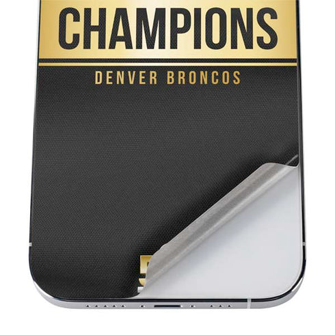 NFL Denver Broncos Super Bowl 50 Champions Black iPhone 12 Pro Max Skin