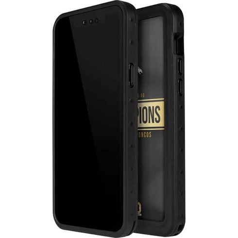 NFL Denver Broncos Super Bowl 50 Champions Black iPhone 12 Pro Max Waterproof Case