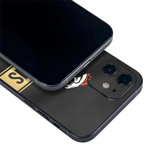 NFL Denver Broncos Super Bowl 50 Champions Black iPhone 12 Skin