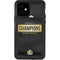 NFL Denver Broncos Super Bowl 50 Champions Black iPhone 12 Waterproof Case