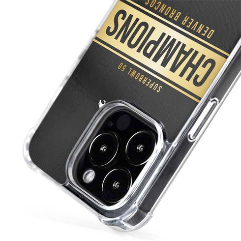 NFL Denver Broncos Super Bowl 50 Champions Black iPhone 13 Pro MagSafe Case