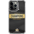 NFL Denver Broncos Super Bowl 50 Champions Black iPhone 14 Pro Clear Case