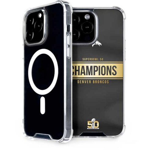NFL Denver Broncos Super Bowl 50 Champions Black iPhone 14 Pro Max MagSafe Case