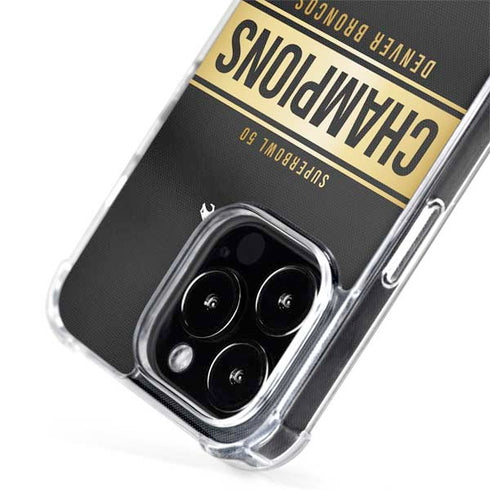 NFL Denver Broncos Super Bowl 50 Champions Black iPhone 15 Pro Max MagSafe Case