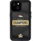 NFL Denver Broncos Super Bowl 50 Champions Black iPhone 15 Waterproof Case