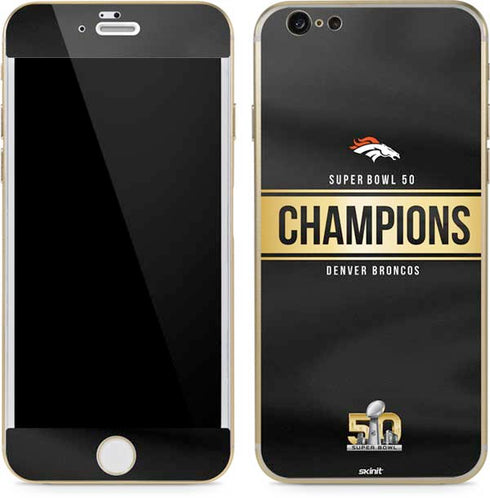 NFL Denver Broncos Super Bowl 50 Champions Black iPhone 6/6s Skin