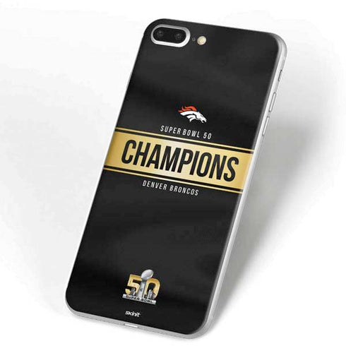 NFL Denver Broncos Super Bowl 50 Champions Black iPhone 7 Plus Skin