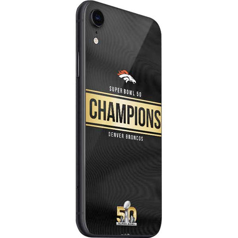 NFL Denver Broncos Super Bowl 50 Champions Black iPhone SE (2nd & 3rd Gen) Skin