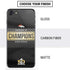 NFL Denver Broncos Super Bowl 50 Champions Black iPhone SE (2nd & 3rd Gen) Skin