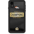 NFL Denver Broncos Super Bowl 50 Champions Black iPhone XR Waterproof Case