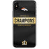 NFL Denver Broncos Super Bowl 50 Champions Black iPhone XS Skin