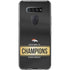 NFL Denver Broncos Super Bowl 50 Champions Black LG K51/Q51 Clear Case