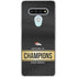 NFL Denver Broncos Super Bowl 50 Champions Black LG Stylo 6 Clear Case