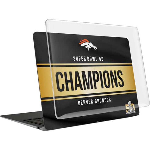 NFL Denver Broncos Super Bowl 50 Champions Black MacBook Air 13in (2020) Case plus Skin
