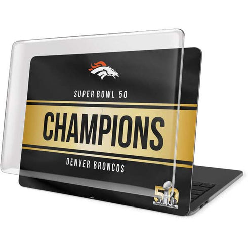 NFL Denver Broncos Super Bowl 50 Champions Black MacBook Pro 13in (2020) Case plus Skin