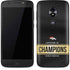 NFL Denver Broncos Super Bowl 50 Champions Black Moto E5 Play Skin