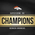 NFL Denver Broncos Super Bowl 50 Champions Black Moto G6 Skin