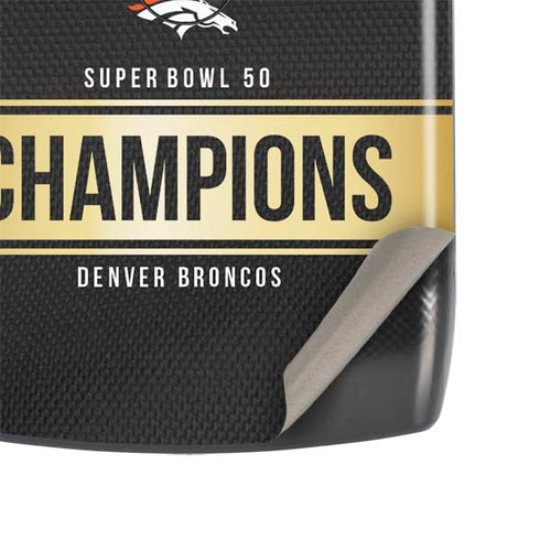 NFL Denver Broncos Super Bowl 50 Champions Black Motorola RAZR Skin