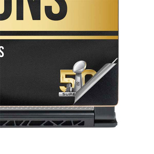NFL Denver Broncos Super Bowl 50 Champions Black MSI GS65 Stealth Laptop Skin