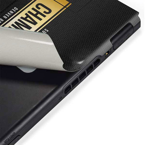 NFL Denver Broncos Super Bowl 50 Champions Black Nintendo Switch Bundle Skin