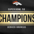 NFL Denver Broncos Super Bowl 50 Champions Black Notebook 9 Pro 13in (2017) Skin