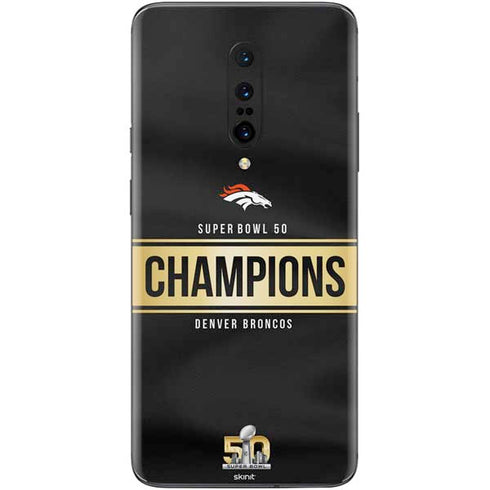 NFL Denver Broncos Super Bowl 50 Champions Black OnePlus 7 Pro Skin