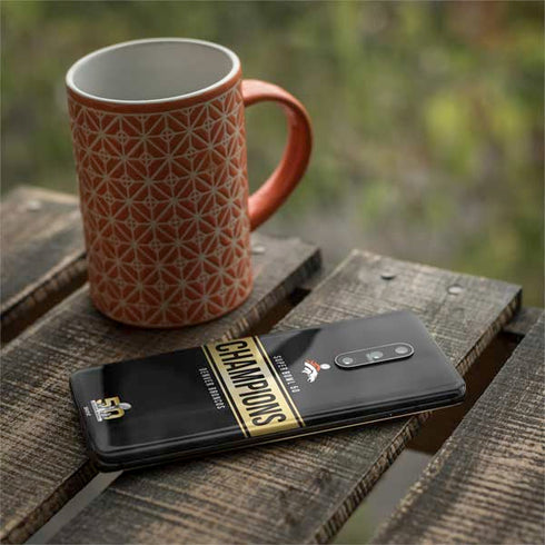 NFL Denver Broncos Super Bowl 50 Champions Black OnePlus 7 Pro Skin