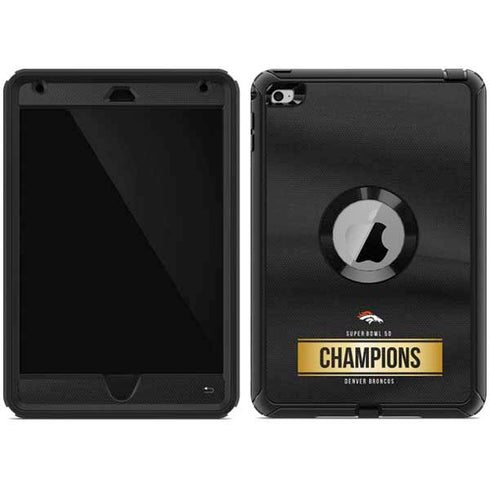 NFL Denver Broncos Super Bowl 50 Champions Black Otterbox Defender iPad Skin
