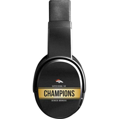 NFL Denver Broncos Super Bowl 50 Champions Black Skullcandy Crusher Wireless Skin