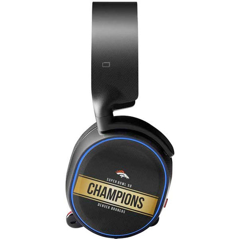 NFL Denver Broncos Super Bowl 50 Champions Black SteelSeries Arctis 5 Skin