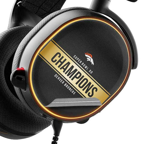 NFL Denver Broncos Super Bowl 50 Champions Black SteelSeries Arctis 5 Skin