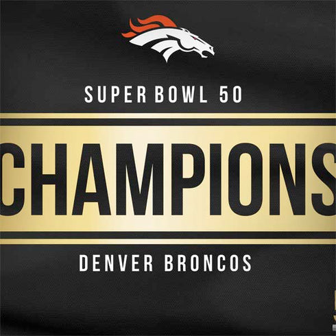 NFL Denver Broncos Super Bowl 50 Champions Black Surface Book 2 15in Skin