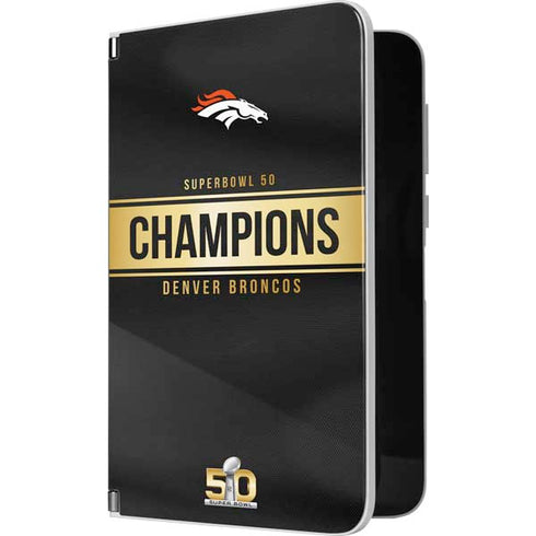 NFL Denver Broncos Super Bowl 50 Champions Black Surface Duo Skin