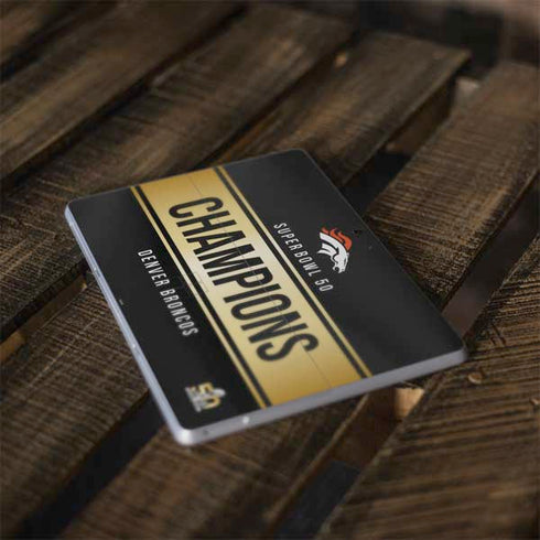 NFL Denver Broncos Super Bowl 50 Champions Black Surface Go Skin