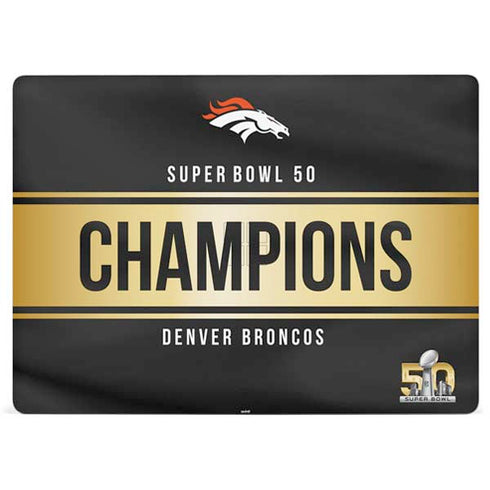NFL Denver Broncos Super Bowl 50 Champions Black Surface Laptop 2 Skin