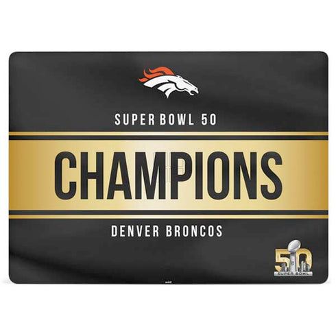 NFL Denver Broncos Super Bowl 50 Champions Black Surface Laptop 3 13.5in Skin