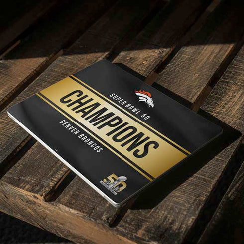 NFL Denver Broncos Super Bowl 50 Champions Black Surface Laptop 3 13.5in Skin