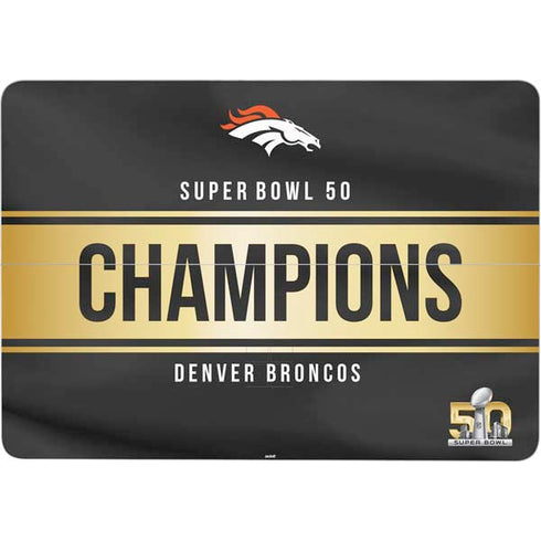 NFL Denver Broncos Super Bowl 50 Champions Black Surface Laptop Studio Skin