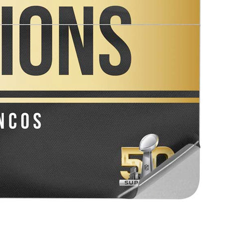 NFL Denver Broncos Super Bowl 50 Champions Black Surface Laptop Studio Skin