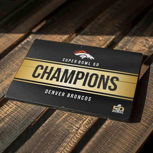 NFL Denver Broncos Super Bowl 50 Champions Black Surface Pro 6 Skin