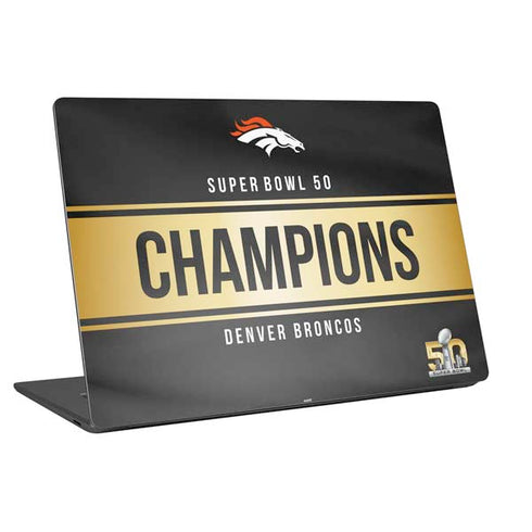 NFL Denver Broncos Super Bowl 50 Champions Black Universal Laptop 11in (8.8 x 6.2in) Skin