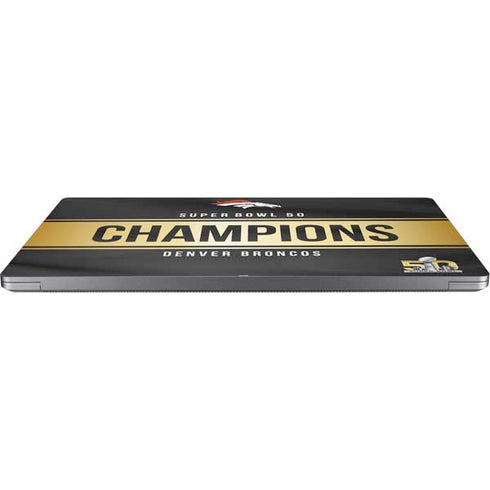 NFL Denver Broncos Super Bowl 50 Champions Black Universal Laptop 12in (9.8 x 6.8in) Skin