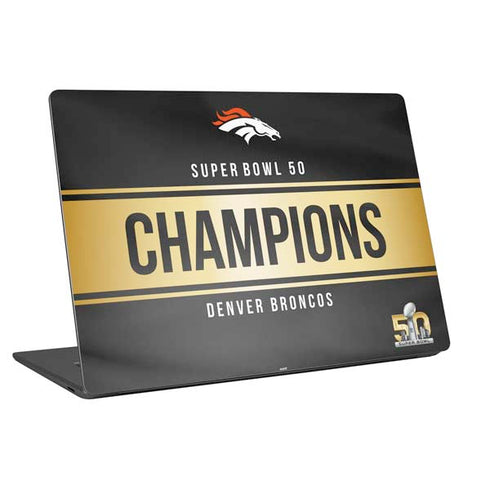 NFL Denver Broncos Super Bowl 50 Champions Black Universal Laptop 14in (11.4 x 8.2in) Skin