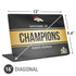 NFL Denver Broncos Super Bowl 50 Champions Black Universal Laptop 16in (13 x 9.4in) Skin